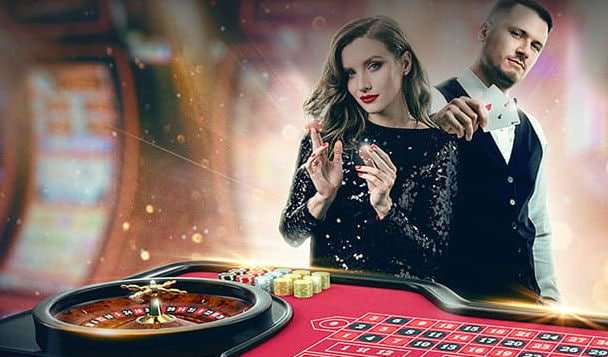 Live dealer conducting number draw on opal slot platform with HD video feed